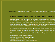 Tablet Screenshot of johnsislandorchids.com